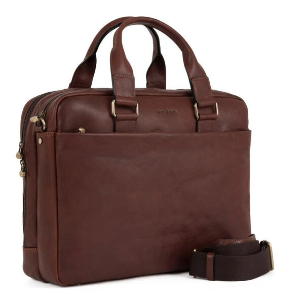Бизнес чанта GIANNI CONTI 911265 dark brown