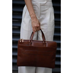 Дамска бизнес чанта MARTA PONTI ARIZONA 8106238.cognac